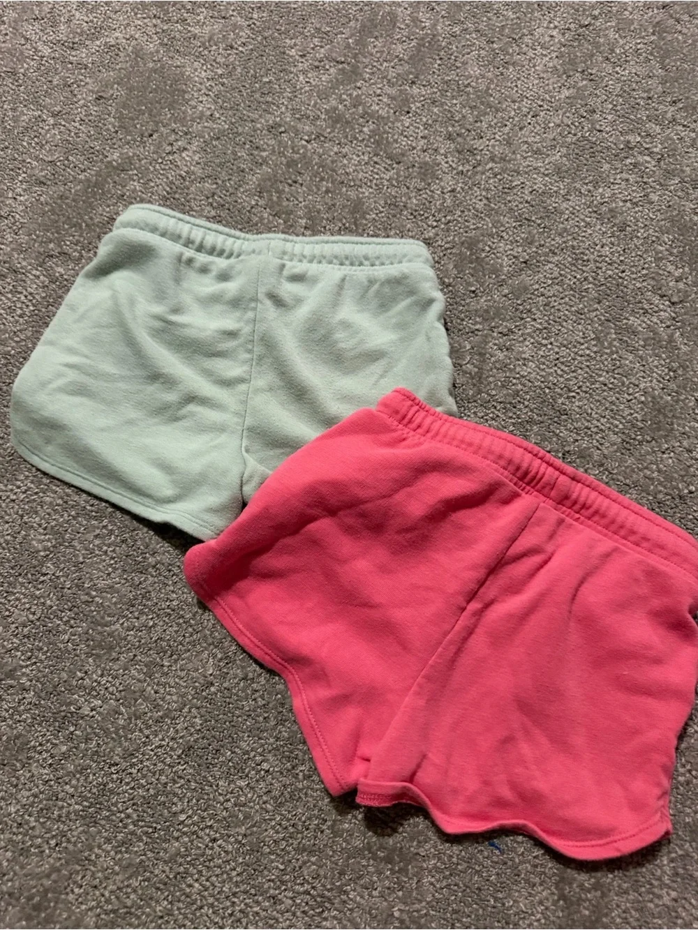 TWO Old Navy young girls 4T shorts‎ sweatpant material soft and comfy